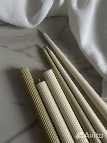 Свечи столовые из соевого воска