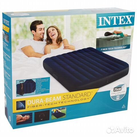 Матрас надувной 152x203х25 см, intex