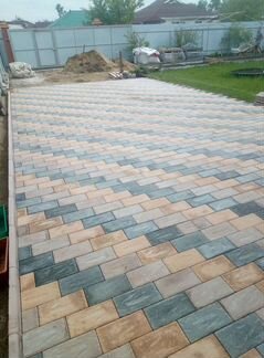 Укладка, тротуарной плитки