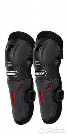 Мотонаколенники Pro Biker пластик черн дети/взросл