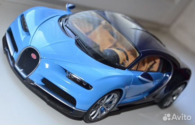 1/18 GT Autos Bugatti Chiron 2016 Atlantic Blue