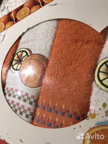 Полотенца хлопковые набор 4 шт 40*60