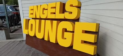 Объемные буквы цифры из пенопласта и пвх световые