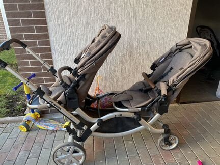 Коляска 2 в 1 для двойни и погодок FD-Design Zoom