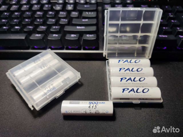 Аккумуляторная батарея 14500 3.7V 900mAh palo
