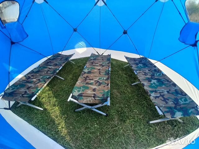 Раскладушка туристическая до 120 кг