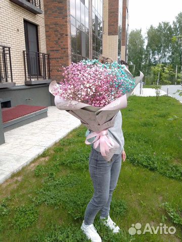 Букет цветов из гипсофилы, доставка