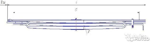 Рессора 64222 передняя (3 листа) 64222-2902012-10