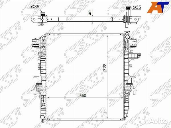 Радиатор infiniti QX56