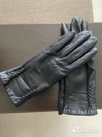 Перчатки женские кожаные