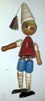 Советская игрушка кукла Буратино дерево пластик