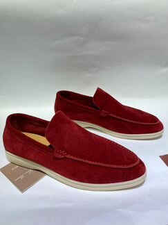 Лоферы Loro Piana Summer Walk красные
