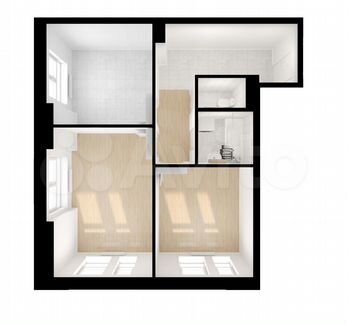2-к квартира, 55.4 м², 31/33 эт.