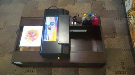 Планшетный (текстильный) принтер, А4 (переделан)