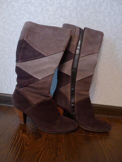 Замшевые сапоги