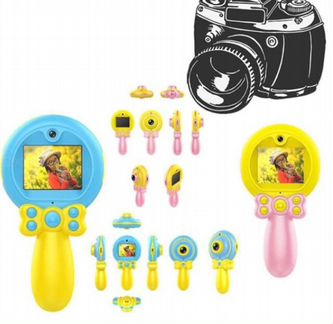 Ребяческий фотоаппарат с селфи на камере