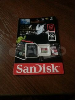 Карта памяти microsdhc SanDisk Extreme 32Gb