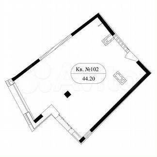 1-к квартира, 44.2 м², 10/17 эт.