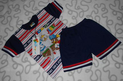 Новый комплект Damy-M, футболка и шорты, 98 см
