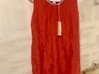 Красное шелковое итальянское платье
