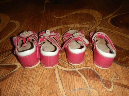 Для двойни детские кожаные сандалии 