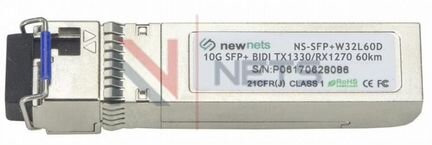 Оптический трансивер SFP+W32L60D 10G 33/27 60km