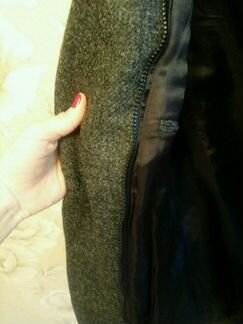 Теплый, шерстяной мужской пиджак Размер 50