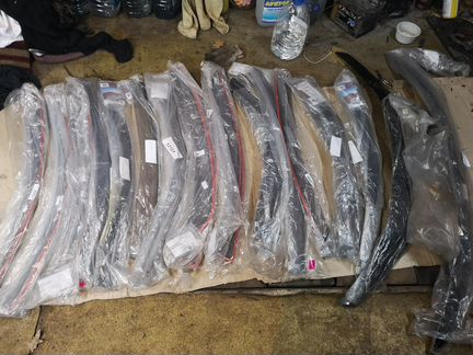 Дефлекторы окон для Nissan Qashqai (2007), черный