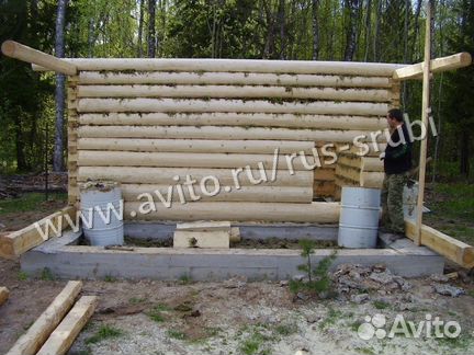 Сруб бани 6.04x6.05+ 2.2 с доставкой и сборкой