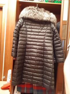 Пуховик женский с натуральным мехом