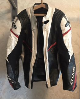 Кожаная мужская мотокуртка Clover R-7