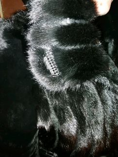 Шуба мутон+норка