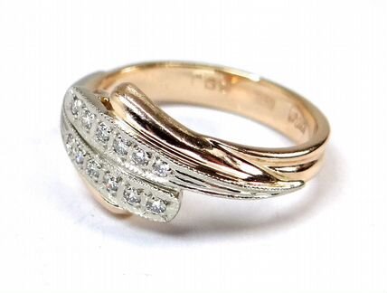 Золотое кольцо 585 пробы с бриллиантами