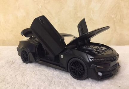 Машинка железная шевроле черная, железная