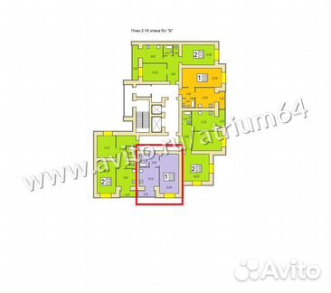 1-к квартира, 40.2 м², 1/16 эт.