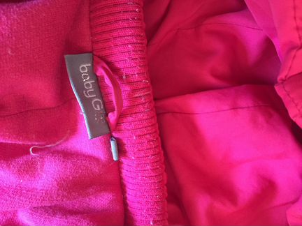 Зимний пуховой комбинезон для девочки рост 74 см