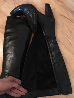 Новые весенние сапоги из натуральной кожи на узкую