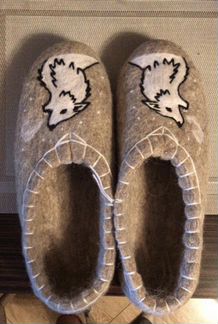 Тапочки войлочные. Авторская работа