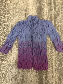 Вязаный теплый кардиган в стиле лало,куртка размер