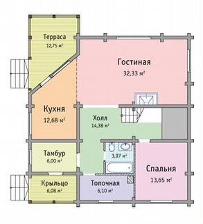 Дом из бруса/бревна (проект Бр-146)