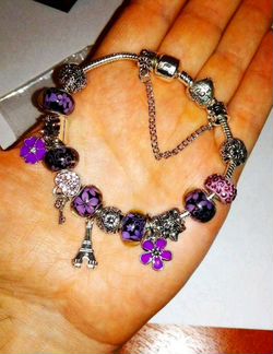 Женский Браслет с шармами (новый)