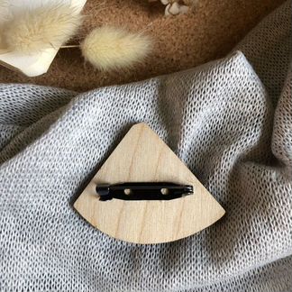 Деревянный значок ручной работы Арбуз