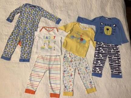 Пакет вещей 86 р mothercare домашняя одежда пижамы