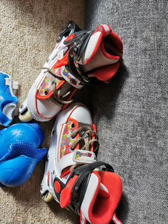 Ролики детские XS 29-32 kreiss angry birds