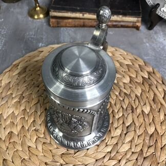 Пивная оловянная кружка 