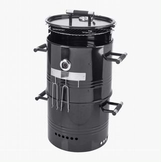 Бочка гриль / коптильня Biltema из Финляндии