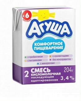 Кисломолочная смесь агуша
