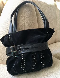 Чёрная кожаная сумка Palio