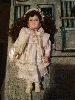 Кукла керамическая коллекционная рост 40см