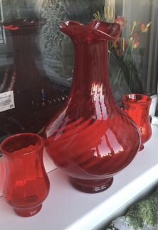 Вазы из красного стекла, СССР